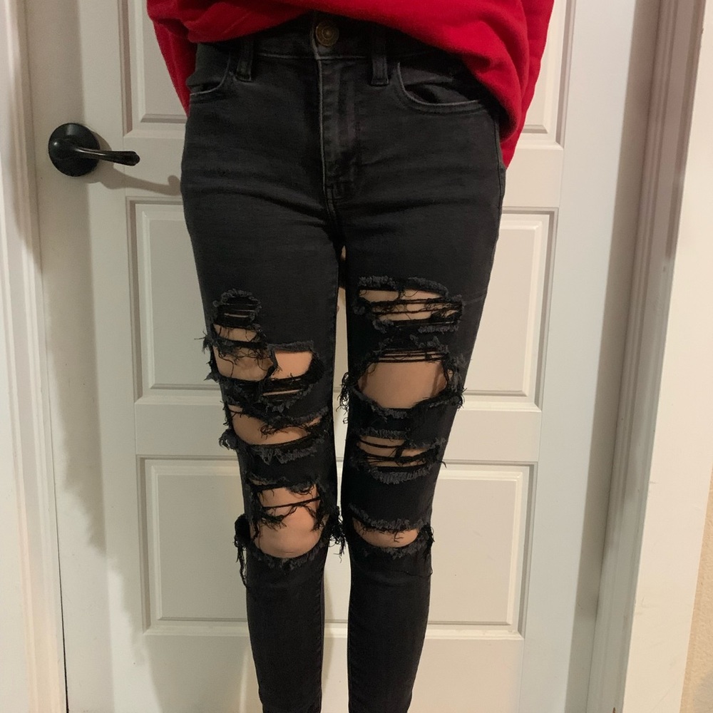 American Eagle Outfitters black skinny jeans